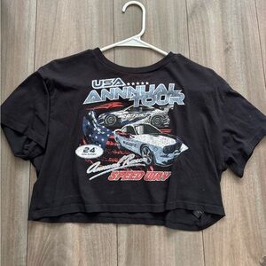 H&M graphic crop top